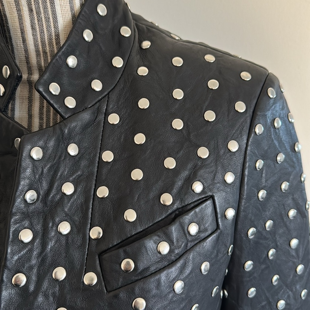 Zadig and Voltaire Verys studded leather jacket - 36 NWOT - Picture 6 of 11